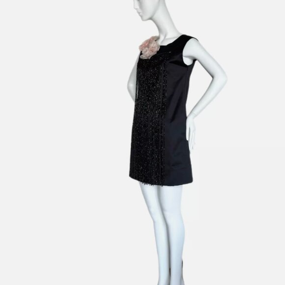 BLUMARINE by ANNA MOLINARI 90's Vintage Beaded Shift Dress - Picture 2 of 8